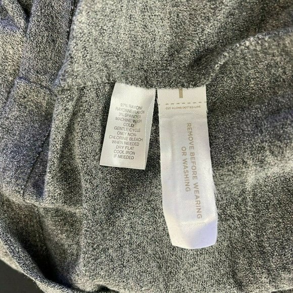 LOFT Lou & Grey Sheath Dress Long Sleeve Round Neck Stretch Gray Women L NWT - Picture 10 of 11